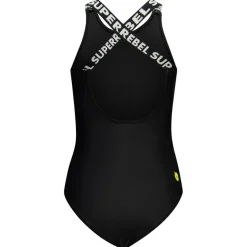 SuperRebel Venice badpak junior black white< Badpakken