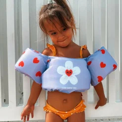 Zwemmen & Duiken-Swim Essentials  Puddle Jumper zwemvest 2 tot 6 jaar - 15 tot 30  kg lila hartjes