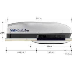 Telair DualClima 8400H airco wit< Airco's