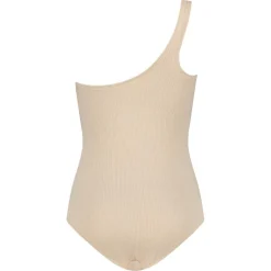 Badpakken-Ten Cate Beach  One Shoulder badpak dames off white relief