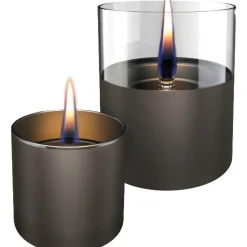 Sfeerhaarden-Tenderflame Lilly 8 & Lilly 10 Duo Giftset tafelvuur gun metal
