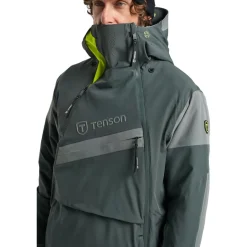 Tenson Aerismo JackoRak winterjas heren coal green shell< Ski Jassen|Wintersport