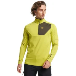 Tenson TXlite Half Zip skipully heren acid lemon< Skipullies|Wintersport
