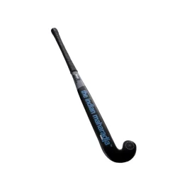 The Indian Maharadja  Blade Mid Bow zaalhockeystick junior mulberry wood black blue< Hockeystick
