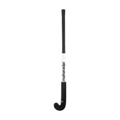 The Indian Maharadja  Gold Pro Mid Bow zaalhockeystick junior black white gold foil< Hockeystick
