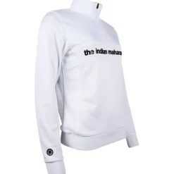The Indian Maharadja  Poly Terry Half Zip hockeytrui dames white< Hockeykleding
