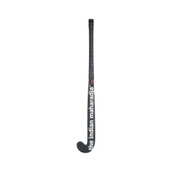 Hockeystick-The Indian Maharadja  Red Mid Bow zaalhockeystick junior mulberry wood black white red