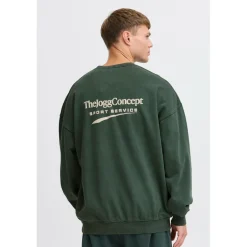 Truien & Vesten-TheJoggConcept RUBI sweater heren scarab