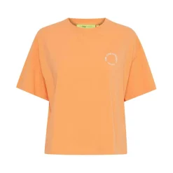 Shirts, Polo's & Blouses-TheJoggConcept Simona Box shirt dames tangerine