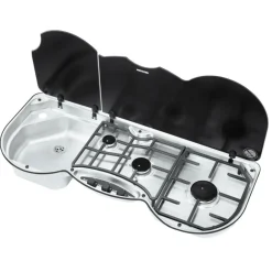 Thetford 353L kook-spoelcombinatie links< Kooktoestellen Inbouw