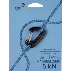 Ticket To The Moon  6kN lightest karabijnhaak hangmatbevestiging< Hangmatten