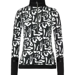 Toni Sailer  Amie Print skipully dames bright white< Skipullies|Wintersport