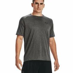 Sportshirt-Under Armour  Tech 2.0 shirt heren carbon heather black