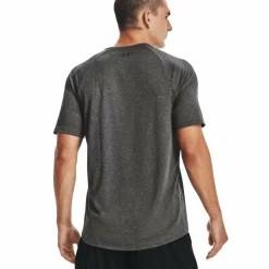 Sportshirt-Under Armour  Tech 2.0 shirt heren carbon heather black