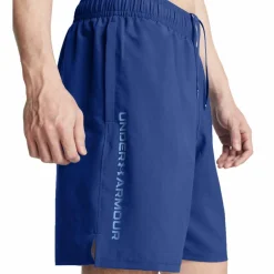 Under Armour  Tech Woven Wordmark short heren tech blue horizon blue< Sportbroek