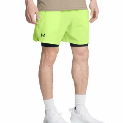 Under Armour  Vanish Woven 2-in-1 short heren morph green black< Sportbroek