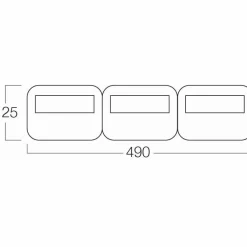 Vango AirBeam Windbreak windscherm 490 x 125 cm< Windschermen