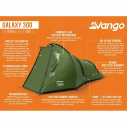 Vango Galaxy 300 lichtgewicht tunneltent green< Tunneltenten|Koepeltenten