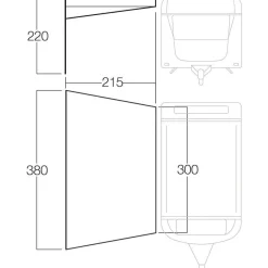 Caravan- & Voortentluifels-Vango Poled Sun Canopy caravanluifel