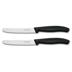 Victorinox Tafelmes zwart 2 stuks< Keukengerei