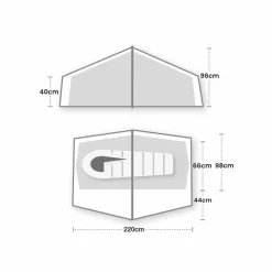 Wild Country  Halny Elite 1 lichtgewicht tunneltent  blue< 1-Persoons Tent|Tunneltenten