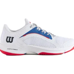 Padelschoenen-Wilson Hurakn 2.0 padelschoenen dames white deja vu blue red