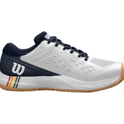 Tennisschoenen-Wilson Rush Pro Ace Clay tennisschoenen heren white navy brown gum