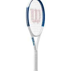 Wilson US Open Clash 100 V2 tennisracket white blue< Tennisracket