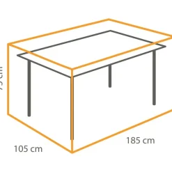 Tuinmeubelhoezen-Winza Outdoor Covers  Premium beschermhoes tafel 185 x 105 x 75