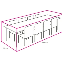 Tuinmeubelhoezen-Winza Outdoor Covers  Premium tuinset hoes XL 285 x 180 x 95