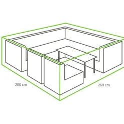 Winza Outdoor Covers  Premium loungeset hoes 260 x 200 x 80< Tuinmeubelhoezen