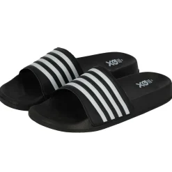 XQ 000125994005 slippers dames black white< Badslippers|Slippers