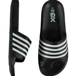 XQ 000125994005 slippers dames black white< Badslippers|Slippers