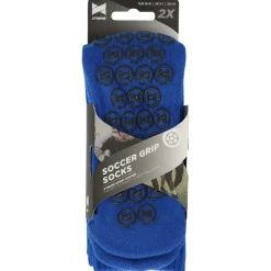Voetbalkleding-Xtreme Sockswear  Grip voetbalsokken kobalt blue 2-pack