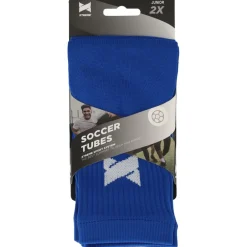 Scheenbeschermers Voetbal-Xtreme Sockswear  Pro Footless Soccer sleeves kobalt blue 2-pack
