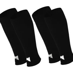 Scheenbeschermers Voetbal-Xtreme Sockswear  Pro Footless Soccer sleeves black 2-pack