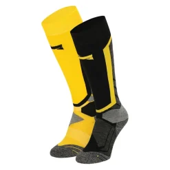 Skisokken|Snowboardsokken-Xtreme Sockswear  snowboardsokken heren multi yellow 2-pack